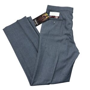 Vintage Thomson Rainy Day Wools Gray Dress Pants Made in USA Wool Blend 32x32
